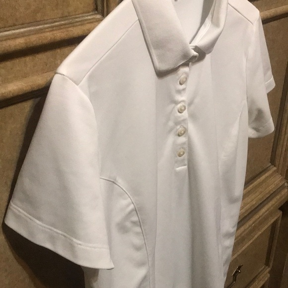 WOMEN'S NIKE GOLF DR-FIT WHITE SHIRT - Picture 5 of 12